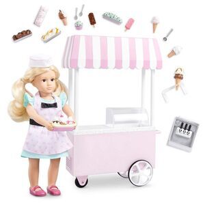 Lori – Mini Doll & Ice Cream Cart – Clothes & Ice Cream Accessories For 6-Inch